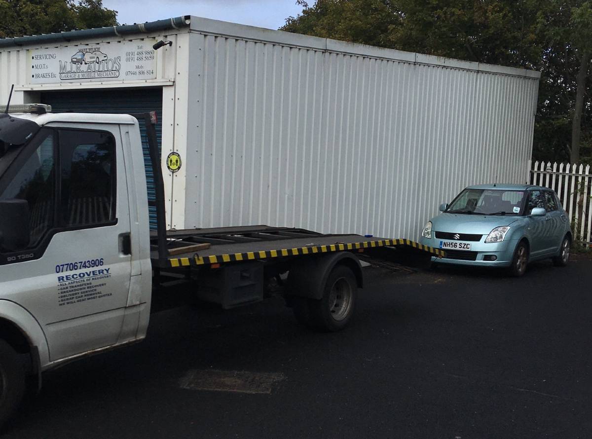 Vehicle recovery & transportation in Ryton and Tyne & Wear